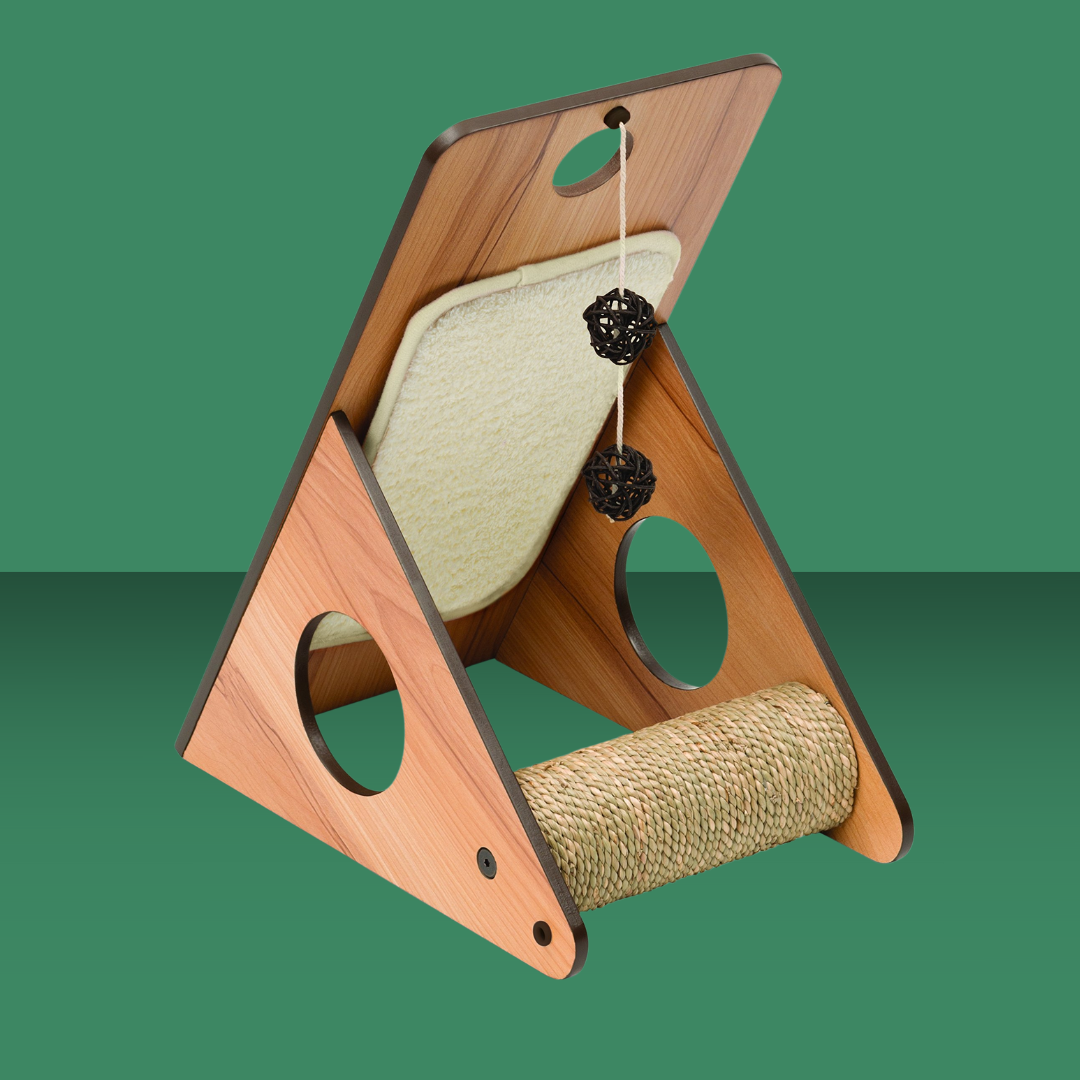 Walnut Cat Climbing Frame