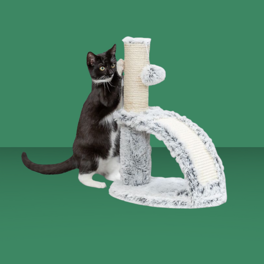 Jute Post Plush Cat Scratching Board