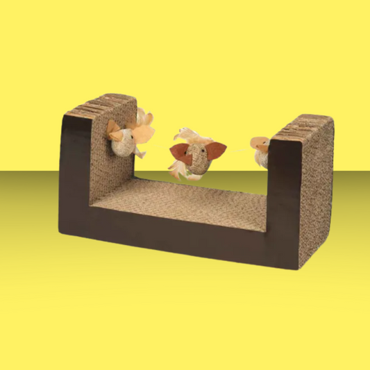 Cat Scratching Post (with Mouse)